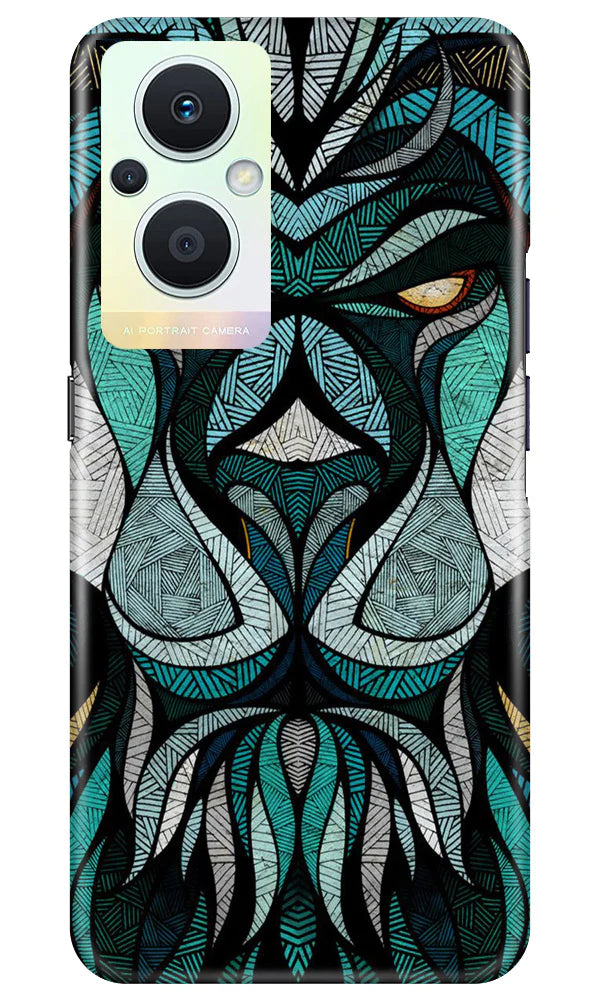 Lion Mobile Back Case for Oppo F21 Pro 5G (Design - 97) Lion Case for Oppo F21 Pro 5G