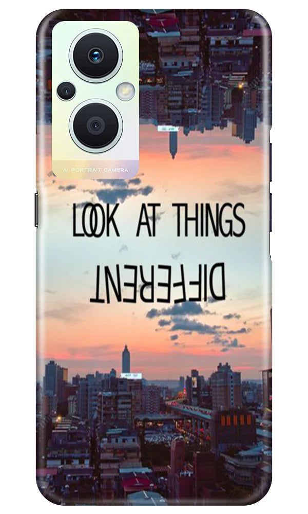 Look at things different Mobile Back Case for Oppo F21 Pro 5G (Design - 99) Look at things different Case for Oppo F21 Pro 5G