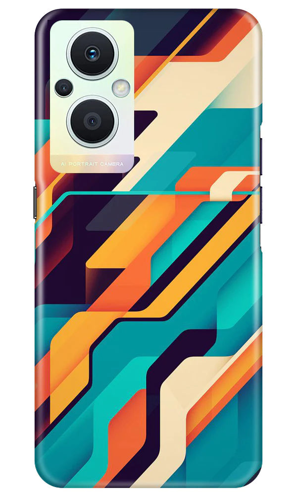 Modern Art Mobile Back Case for Oppo F21 Pro 5G (Design - 202) Modern Art Case for Oppo F21 Pro 5G (Design No. 202)