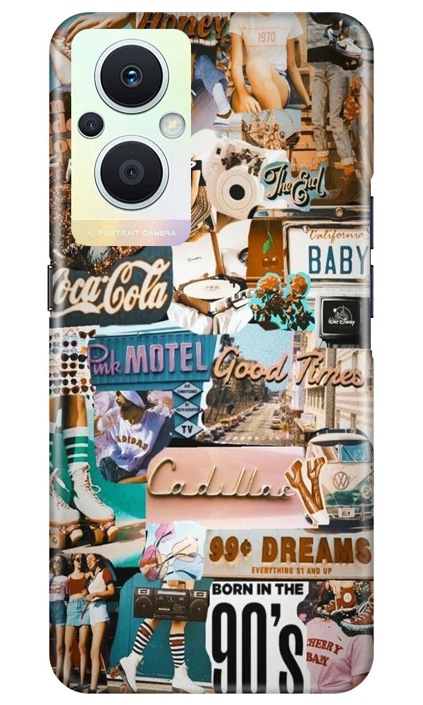 Vintage Design Mobile Back Case for Oppo F21 Pro 5G (Design - 253) Vintage Design Case for Oppo F21 Pro 5G (Design No. 253)