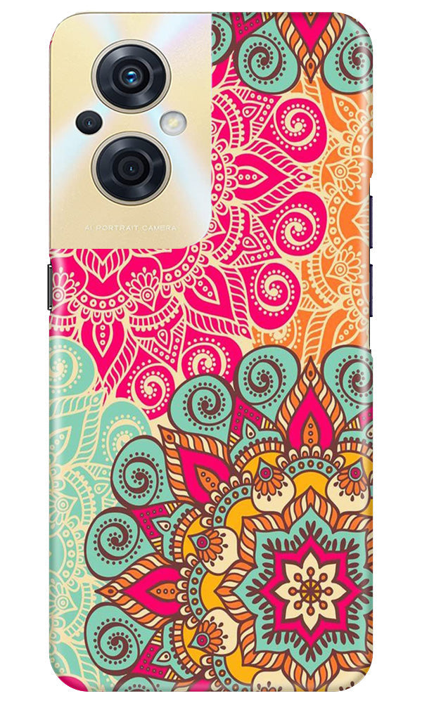 Rangoli art Mobile Back Case for Oppo F21s Pro 5G (Design - 6) Rangoli art Case for Oppo F21s Pro 5G