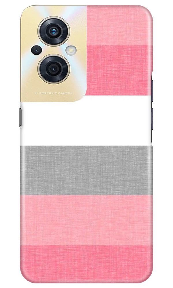 Pink white pattern Mobile Back Case for Oppo F21s Pro 5G (Design - 55) Pink white pattern Case for Oppo F21s Pro 5G