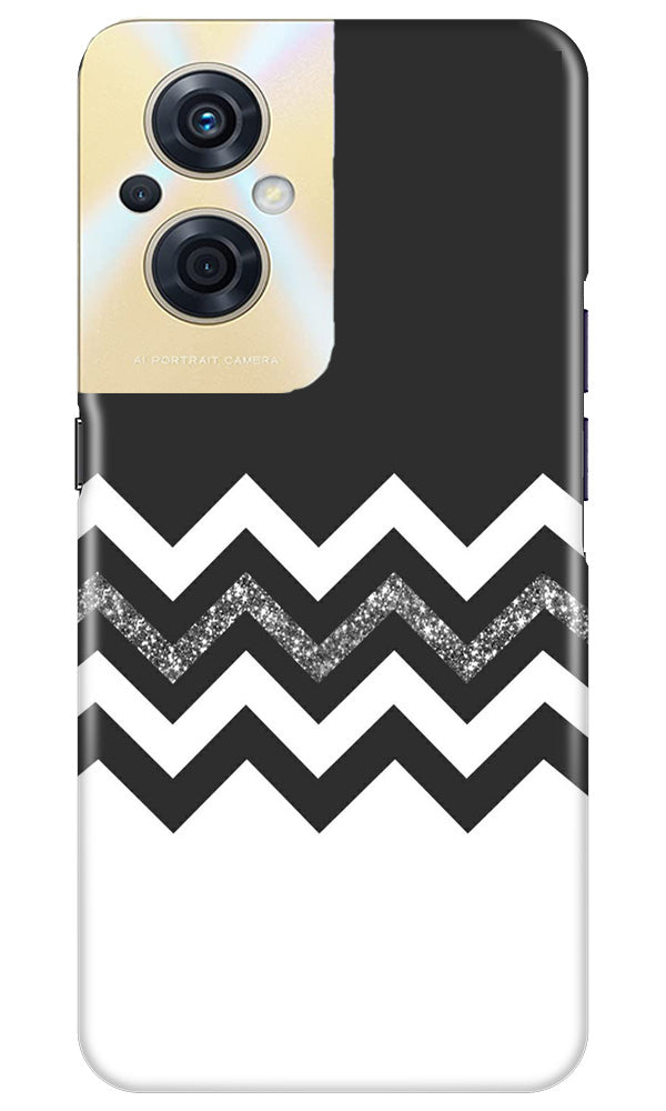 Black white Pattern2Mobile Back Case for Oppo F21s Pro 5G (Design - 83) Black white Pattern2Case for Oppo F21s Pro 5G