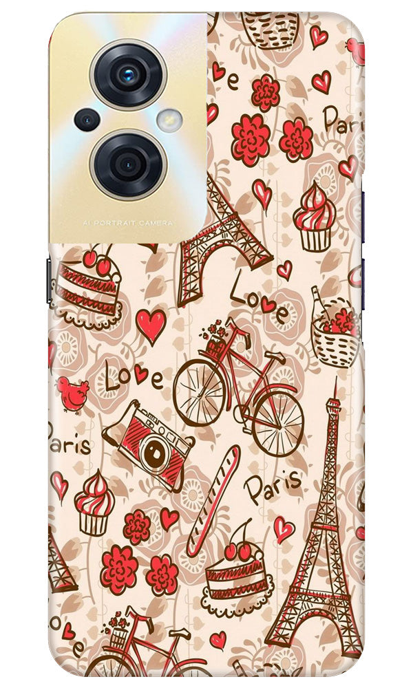 Love Paris Mobile Back Case for Oppo F21s Pro 5G (Design - 103) Love Paris Case for Oppo F21s Pro 5G (Design - 103)