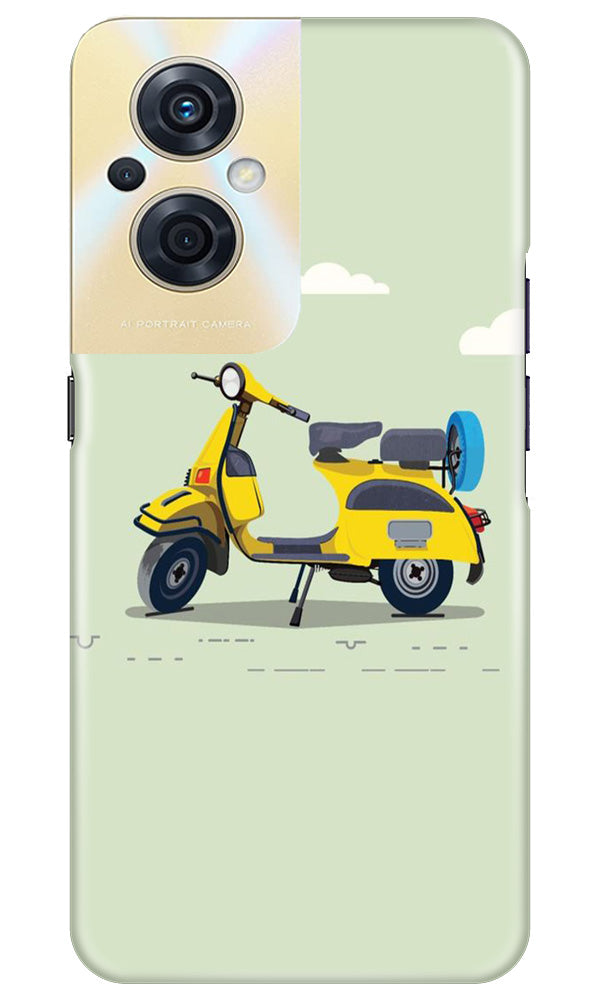 Vintage Scooter Mobile Back Case for Oppo F21s Pro 5G (Design - 229) Vintage Scooter Case for Oppo F21s Pro 5G (Design No. 229)