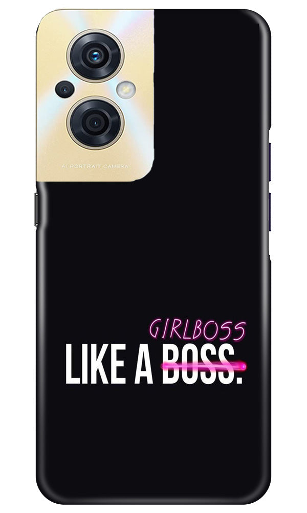 Like a Girl Boss Mobile Back Case for Oppo F21s Pro 5G (Design - 234) Like a Girl Boss Case for Oppo F21s Pro 5G (Design No. 234)