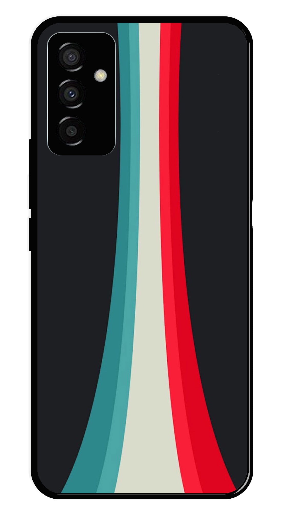 Modern Art Colorful Metal Mobile Case for Samsung Galaxy F23 Modern Art Colorful Metal Mobile Case for Samsung Galaxy F23 (Design No -48)