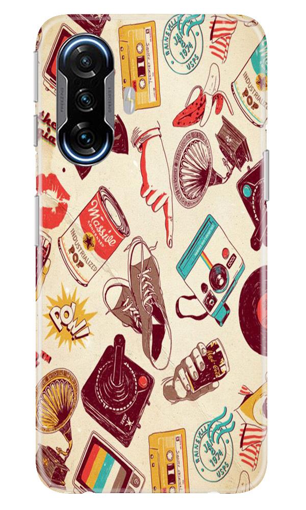 Vintage Mobile Back Case for Poco F3 GT 5G (Design - 35) Vintage Case for Poco F3 GT 5G