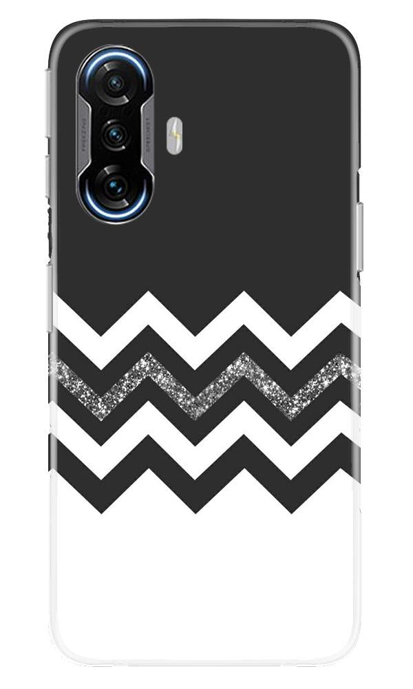 Black white Pattern2Mobile Back Case for Poco F3 GT 5G (Design - 83) Black white Pattern2Case for Poco F3 GT 5G
