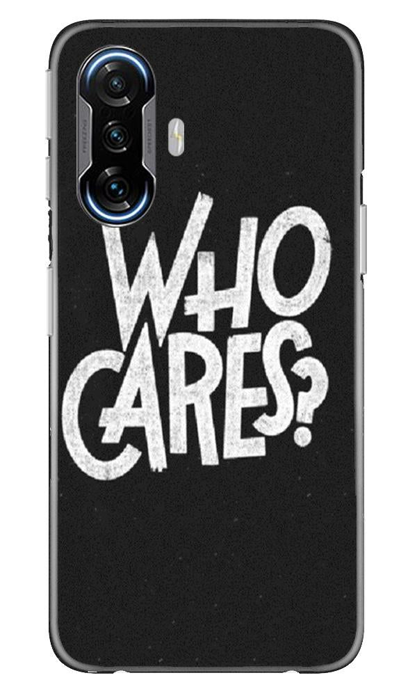 Who Cares Mobile Back Case for Poco F3 GT 5G (Design - 94) Who Cares Case for Poco F3 GT 5G