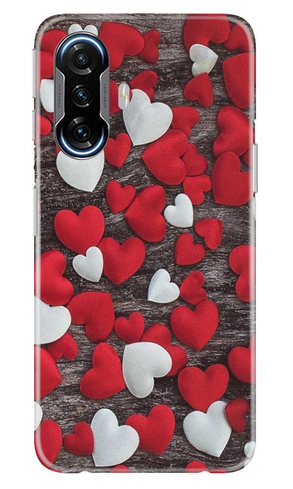 Red White Hearts Mobile Back Case for Poco F3 GT 5G (Design - 105) Red White Hearts Case for Poco F3 GT 5G (Design - 105)