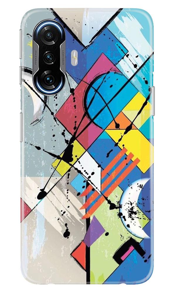 Modern Art Mobile Back Case for Poco F3 GT 5G (Design - 235) Modern Art Case for Poco F3 GT 5G (Design No. 235)
