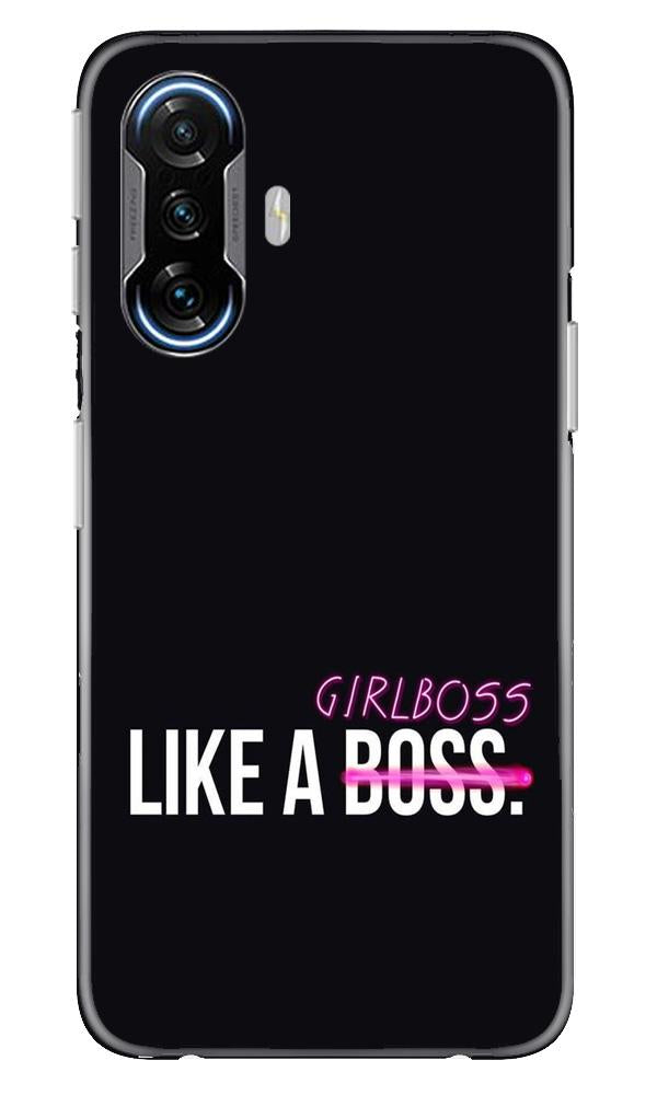 Like a Girl Boss Mobile Back Case for Poco F3 GT 5G (Design - 265) Like a Girl Boss Case for Poco F3 GT 5G (Design No. 265)