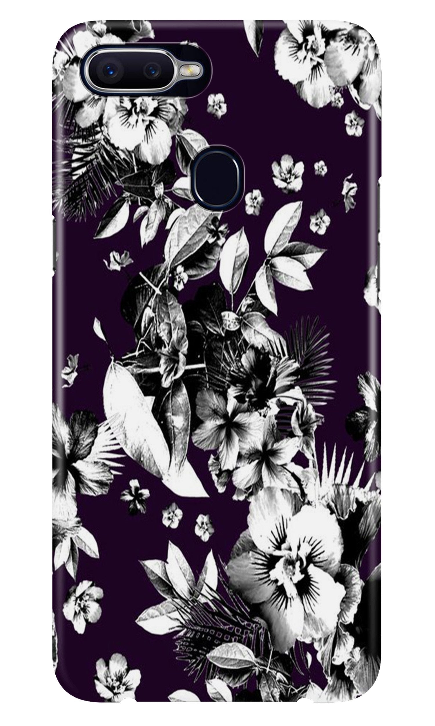 white flowers Case for Oppo A7 white flowers Case for Oppo A7