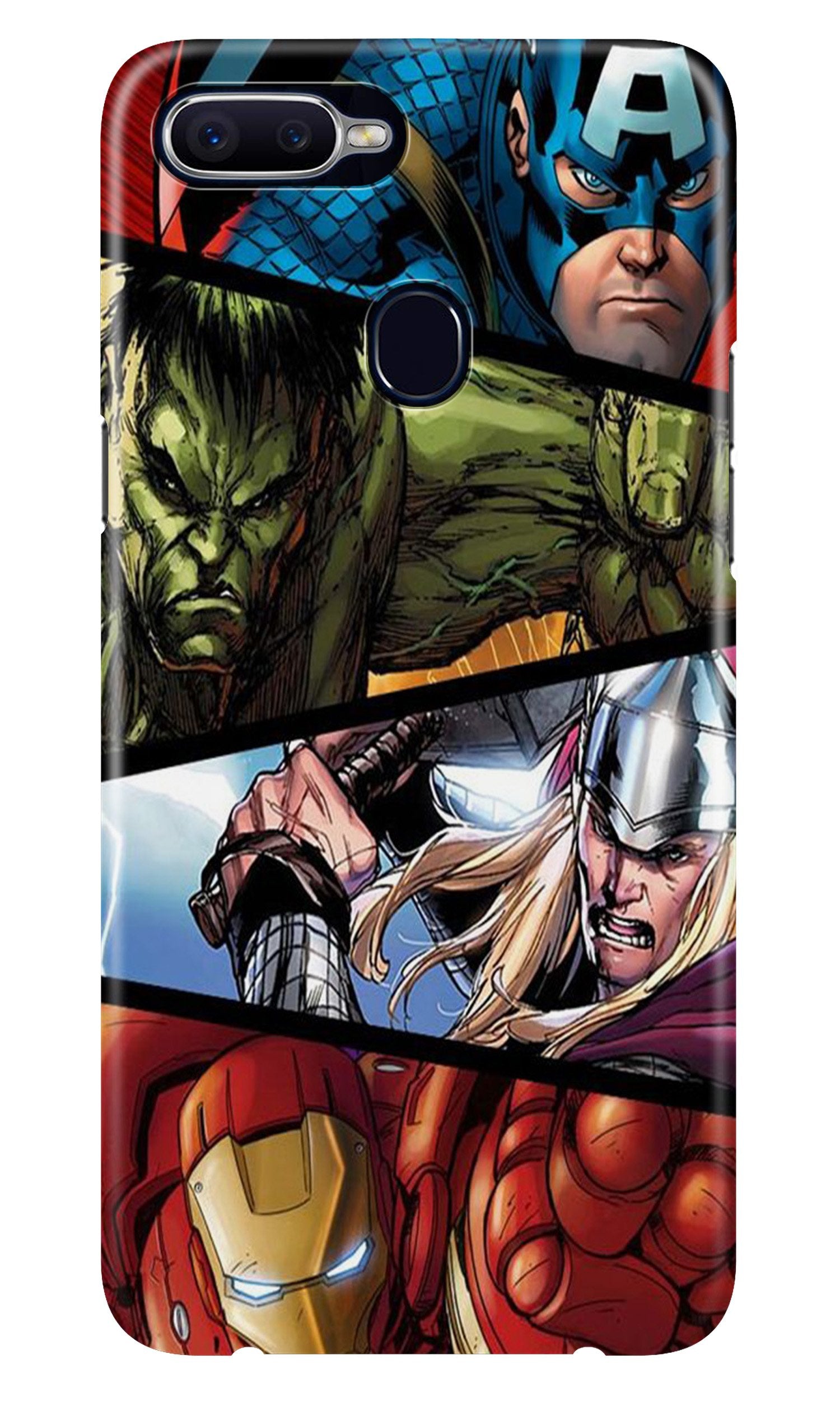 Avengers Superhero Case for Oppo F9 (Design - 124)
