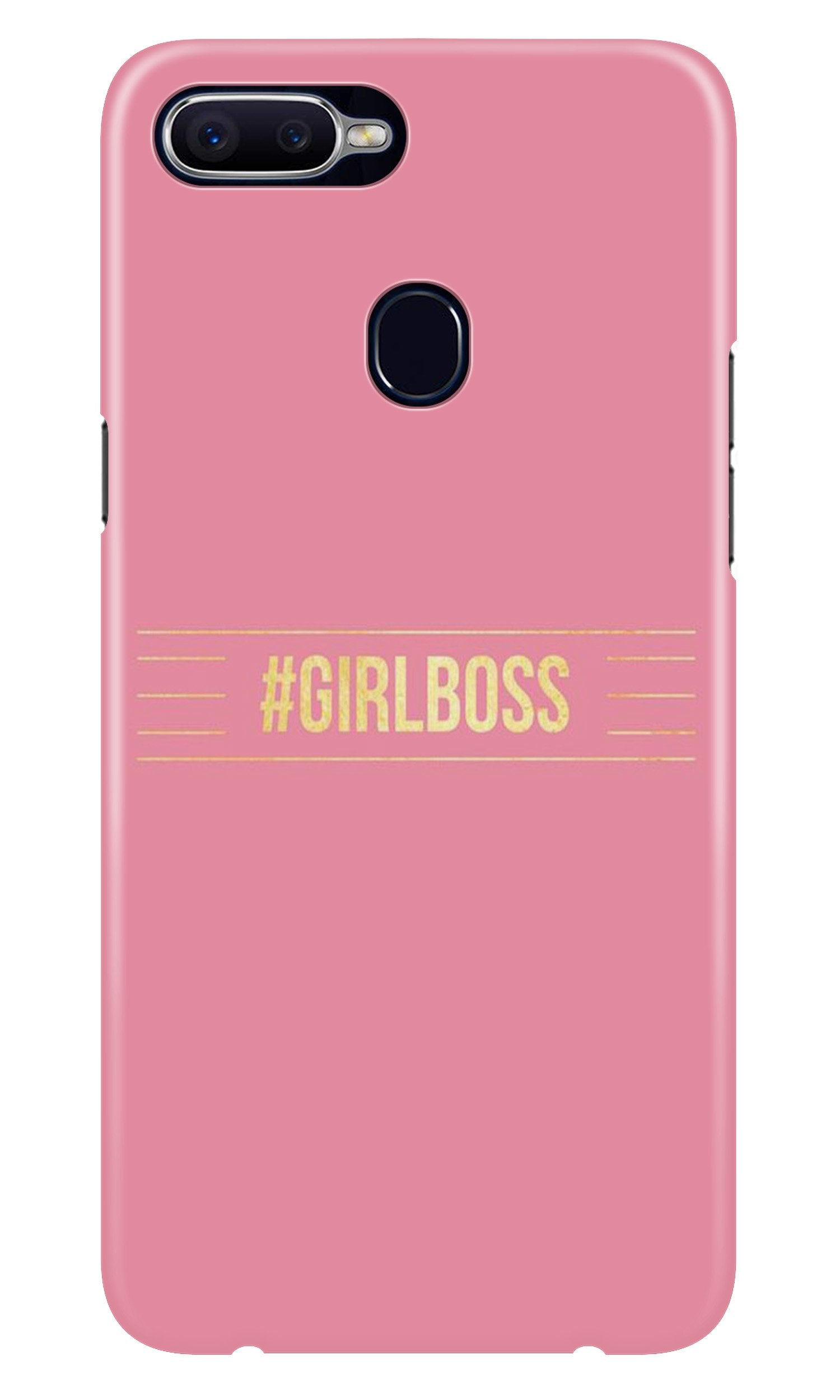 Girl Boss Pink Mobile Back Case for Oppo A12 (Design - 263) Girl Boss Pink Case for Oppo A12 (Design No. 263)