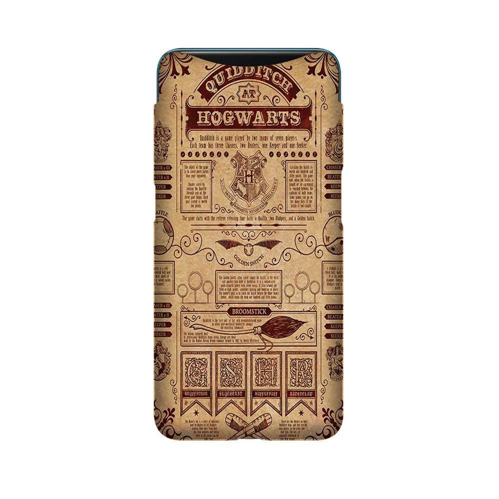 Hogwarts Mobile Back Case for Oppo Find X (Design - 304) Hogwarts Mobile Back Case for Oppo Find X (Design - 304)
