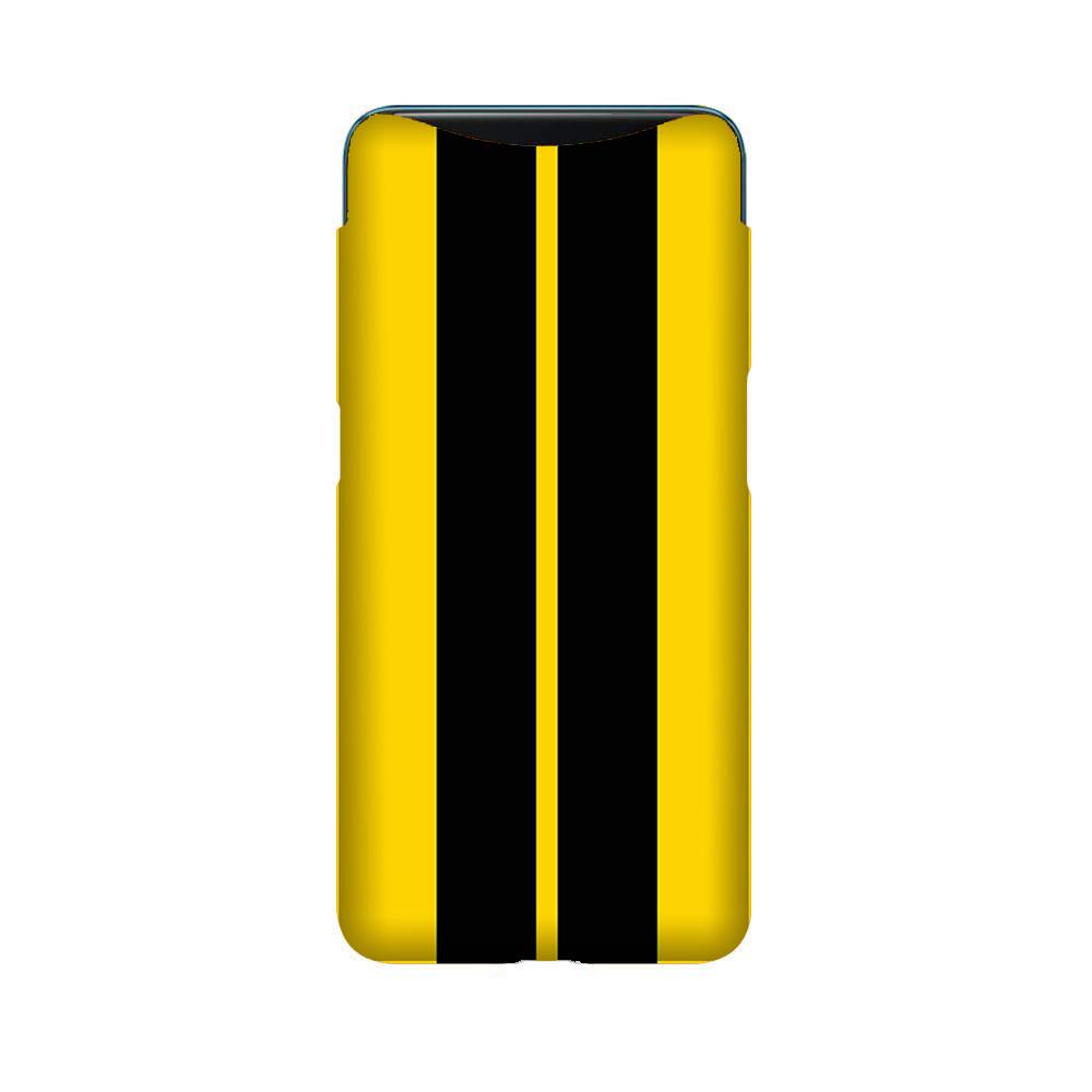 Black Yellow Pattern Mobile Back Case for Oppo Find X (Design - 377) Black Yellow Pattern Mobile Back Case for Oppo Find X (Design - 377)