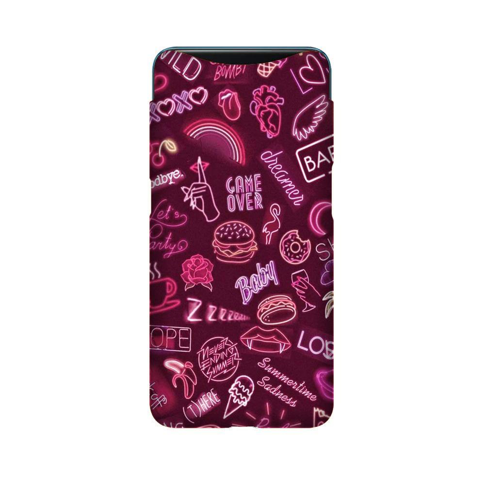 Party Theme Mobile Back Case for Oppo Find X (Design - 392) Party Theme Mobile Back Case for Oppo Find X (Design - 392)