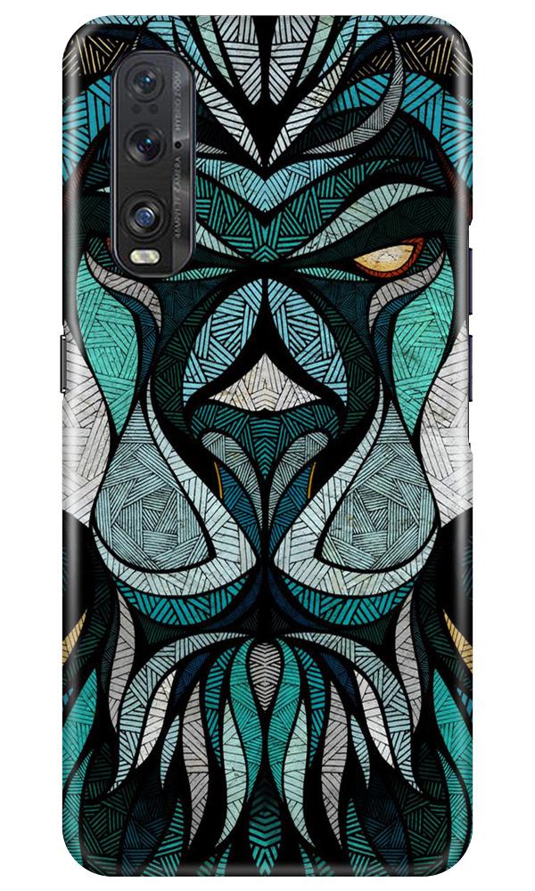 Lion Mobile Back Case for Oppo Find X2 (Design - 97) Lion Case for Oppo Find X2
