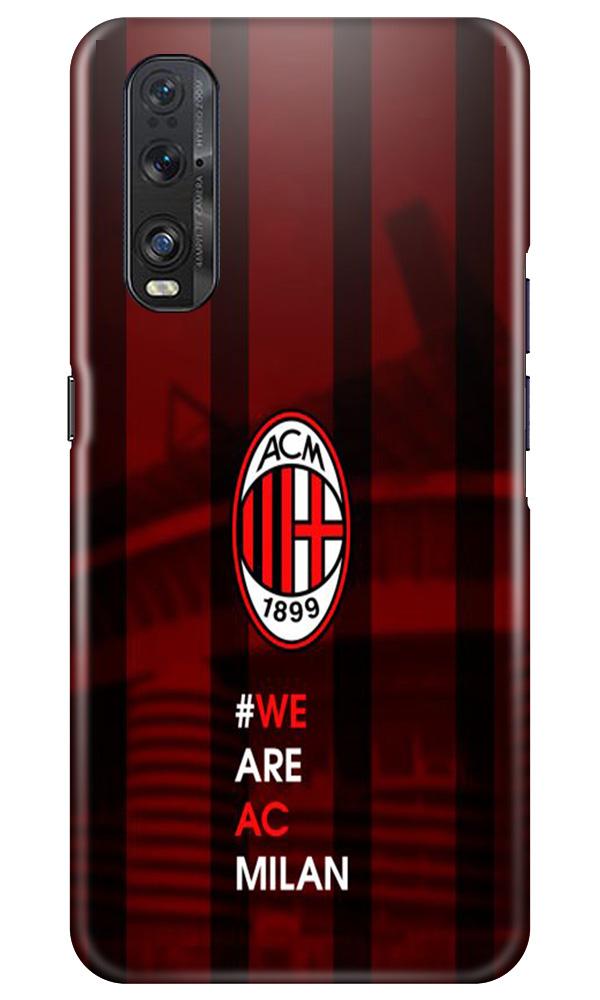 AC Milan Mobile Back Case for Oppo Find X2 (Design - 155) AC Milan Case for Oppo Find X2 (Design - 155)