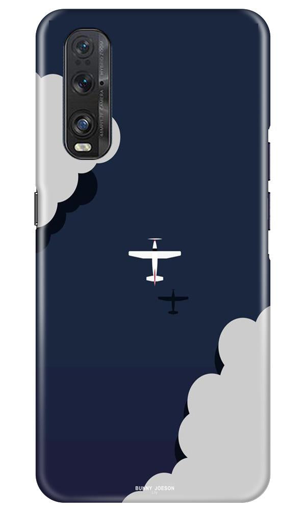 Clouds Plane Mobile Back Case for Oppo Find X2 (Design - 196) Clouds Plane Case for Oppo Find X2 (Design - 196)