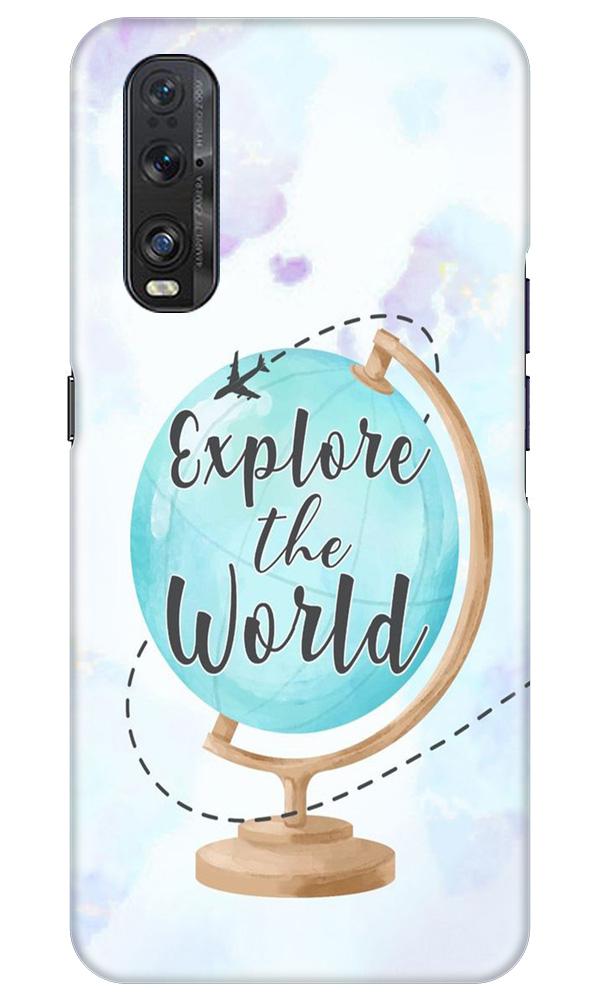 Explore the World Mobile Back Case for Oppo Find X2 (Design - 207) Explore the World Case for Oppo Find X2 (Design No. 207)