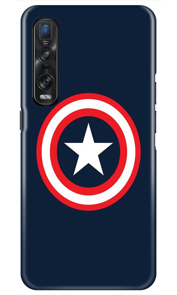 Captain America Mobile Back Case for Oppo Find X2 Pro (Design - 42) Captain America Case for Oppo Find X2 Pro