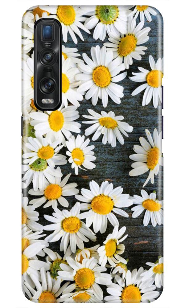 White flowers2 Mobile Back Case for Oppo Find X2 Pro (Design - 62) White flowers2 Case for Oppo Find X2 Pro