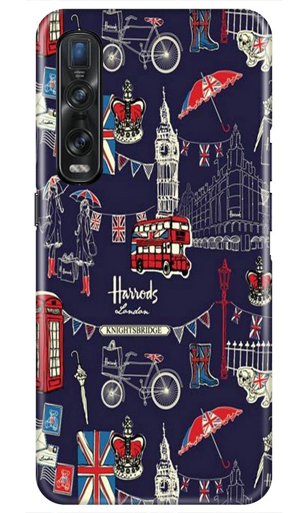 Love London Mobile Back Case for Oppo Find X2 Pro (Design - 75) Love London Case for Oppo Find X2 Pro