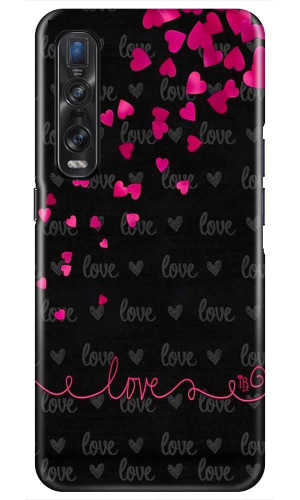 Love in Air Mobile Back Case for Oppo Find X2 Pro (Design - 89) Love in Air Case for Oppo Find X2 Pro