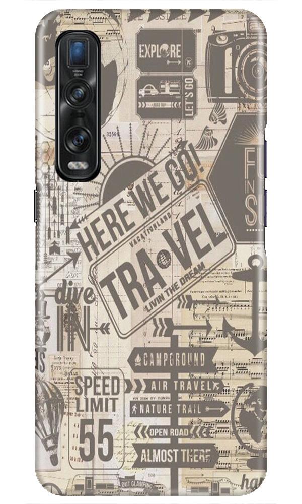 Travel Mobile Back Case for Oppo Find X2 Pro (Design - 104) Travel Case for Oppo Find X2 Pro (Design - 104)