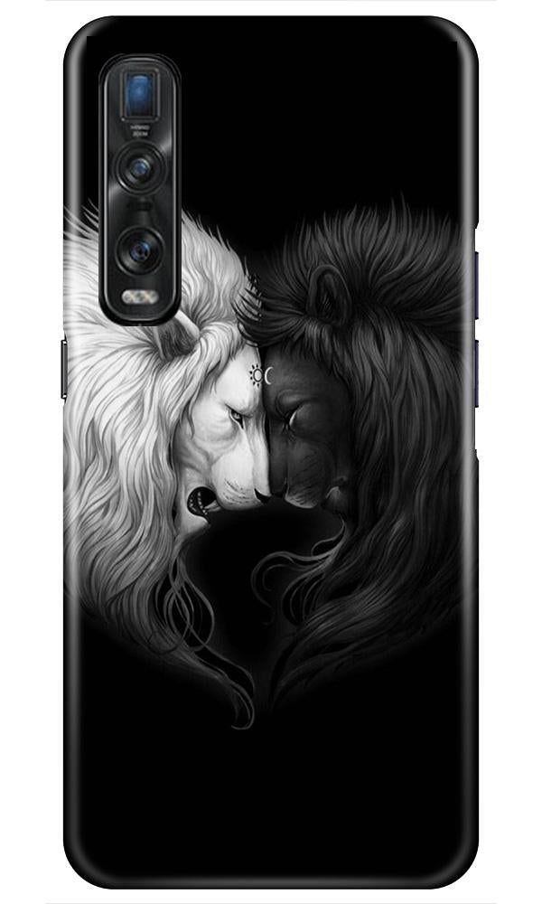 Dark White Lion Mobile Back Case for Oppo Find X2 Pro (Design - 140) Dark White Lion Case for Oppo Find X2 Pro (Design - 140)