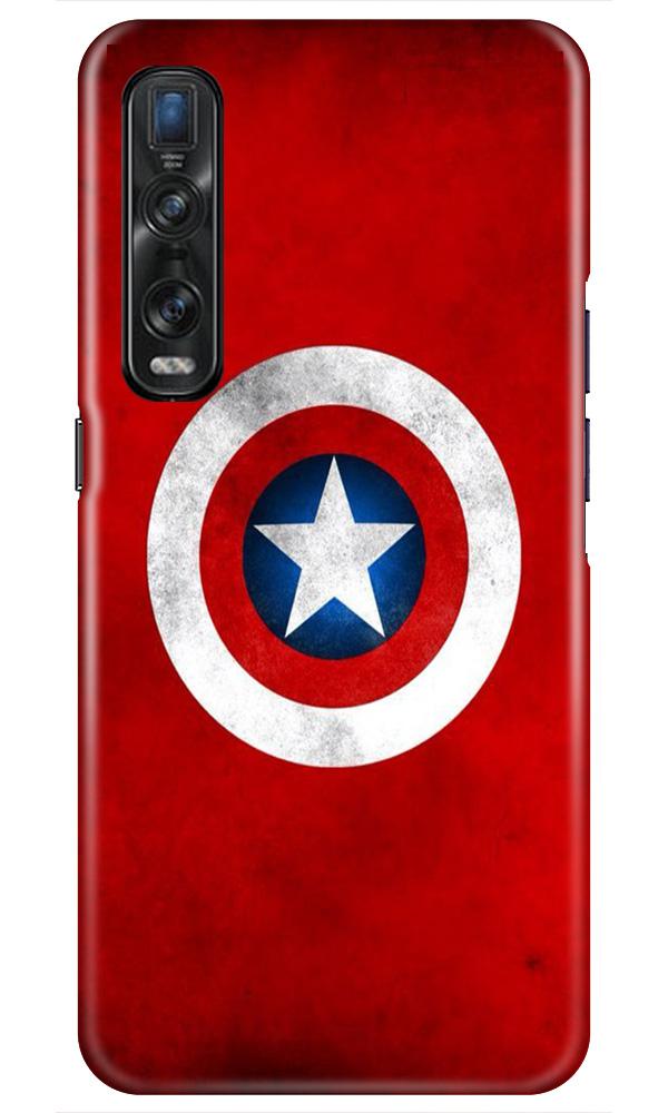 Captain America Mobile Back Case for Oppo Find X2 Pro (Design - 249) Captain America Case for Oppo Find X2 Pro (Design No. 249)