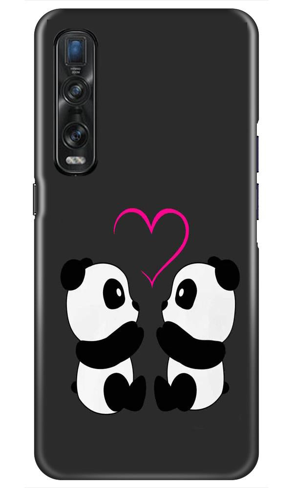 Panda Love Mobile Back Case for Oppo Find X2 Pro (Design - 398) Panda Love Mobile Back Case for Oppo Find X2 Pro (Design - 398)