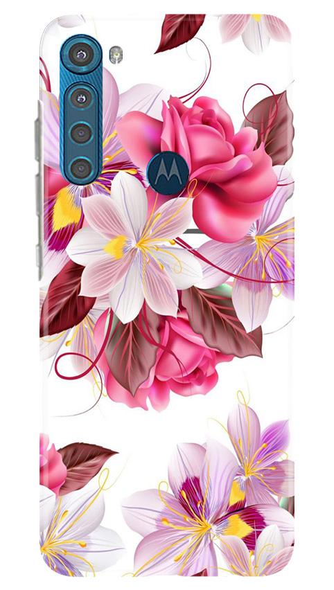 Beautiful flowers Mobile Back Case for Moto One Fusion Plus (Design - 23) Beautiful flowers Case for Moto One Fusion Plus