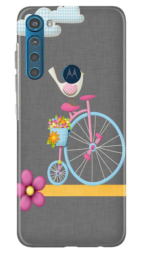 Sparron with cycle Mobile Back Case for Moto One Fusion Plus (Design - 34) Sparron with cycle Case for Moto One Fusion Plus