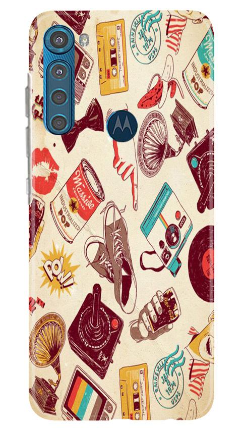 Vintage Mobile Back Case for Moto One Fusion Plus (Design - 35) Vintage Case for Moto One Fusion Plus