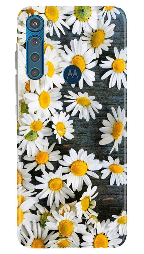 White flowers2 Mobile Back Case for Moto One Fusion Plus (Design - 62) White flowers2 Case for Moto One Fusion Plus