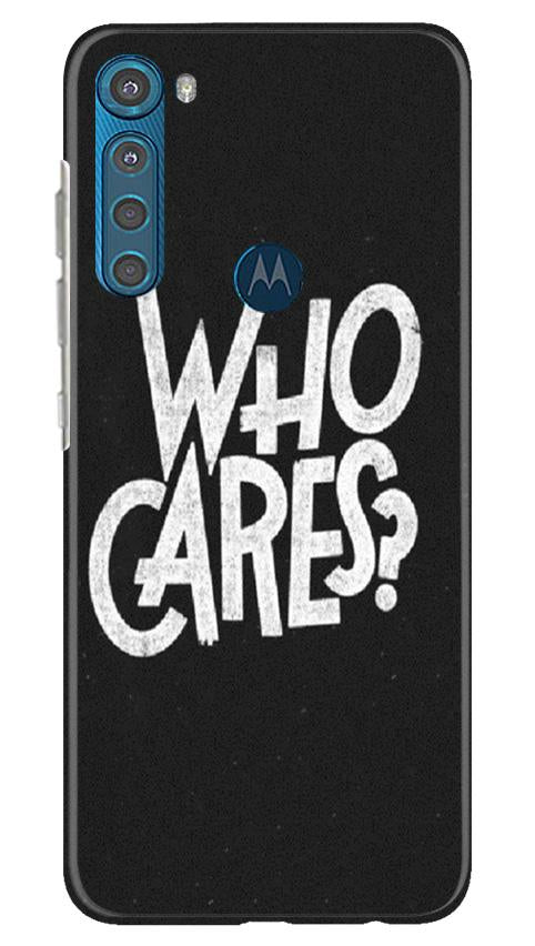 Who Cares Mobile Back Case for Moto One Fusion Plus (Design - 94) Who Cares Case for Moto One Fusion Plus