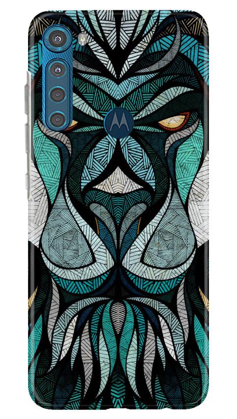 Lion Mobile Back Case for Moto One Fusion Plus (Design - 97) Lion Case for Moto One Fusion Plus