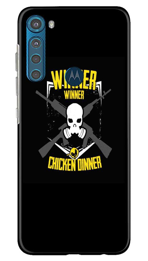 Winner Winner Chicken Dinner Mobile Back Case for Moto One Fusion Plus (Design - 178) Winner Winner Chicken Dinner Case for Moto One Fusion Plus (Design - 178)