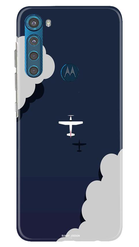 Clouds Plane Case for Moto One Fusion Plus (Design - 196)