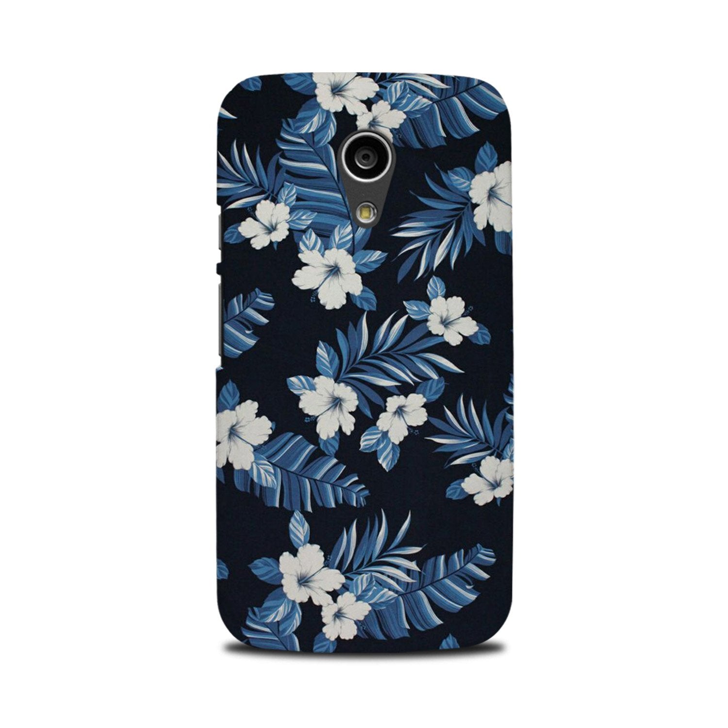 White flowers Blue Background2 Case for Moto G2 White flowers Blue Background2 Case for Moto G2