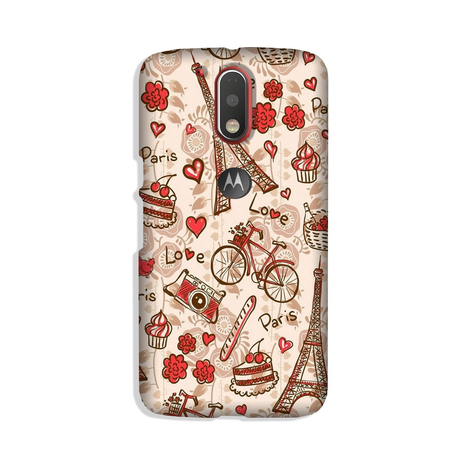 Love Paris Case for Moto G4 Plus (Design - 103) Love Paris Case for Moto G4 Plus (Design - 103)