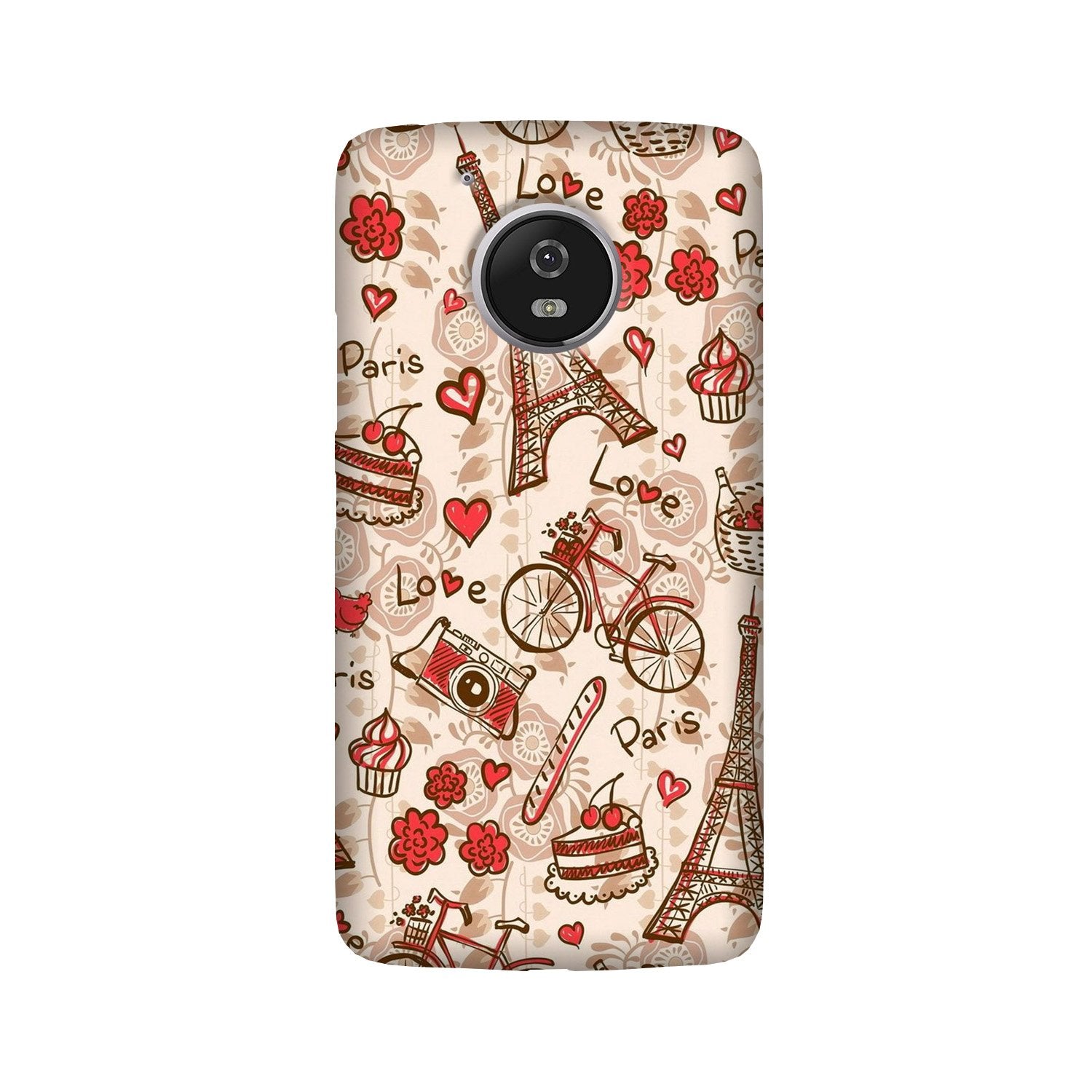 Love Paris Case for Moto G5 Plus (Design - 103) Love Paris Case for Moto G5 Plus (Design - 103)