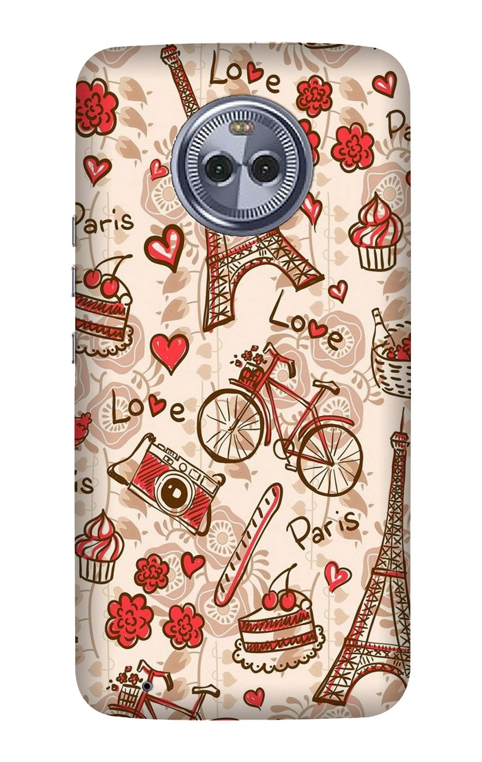 Love Paris Case for Moto G6 Plus (Design - 103) Love Paris Case for Moto G6 Plus (Design - 103)