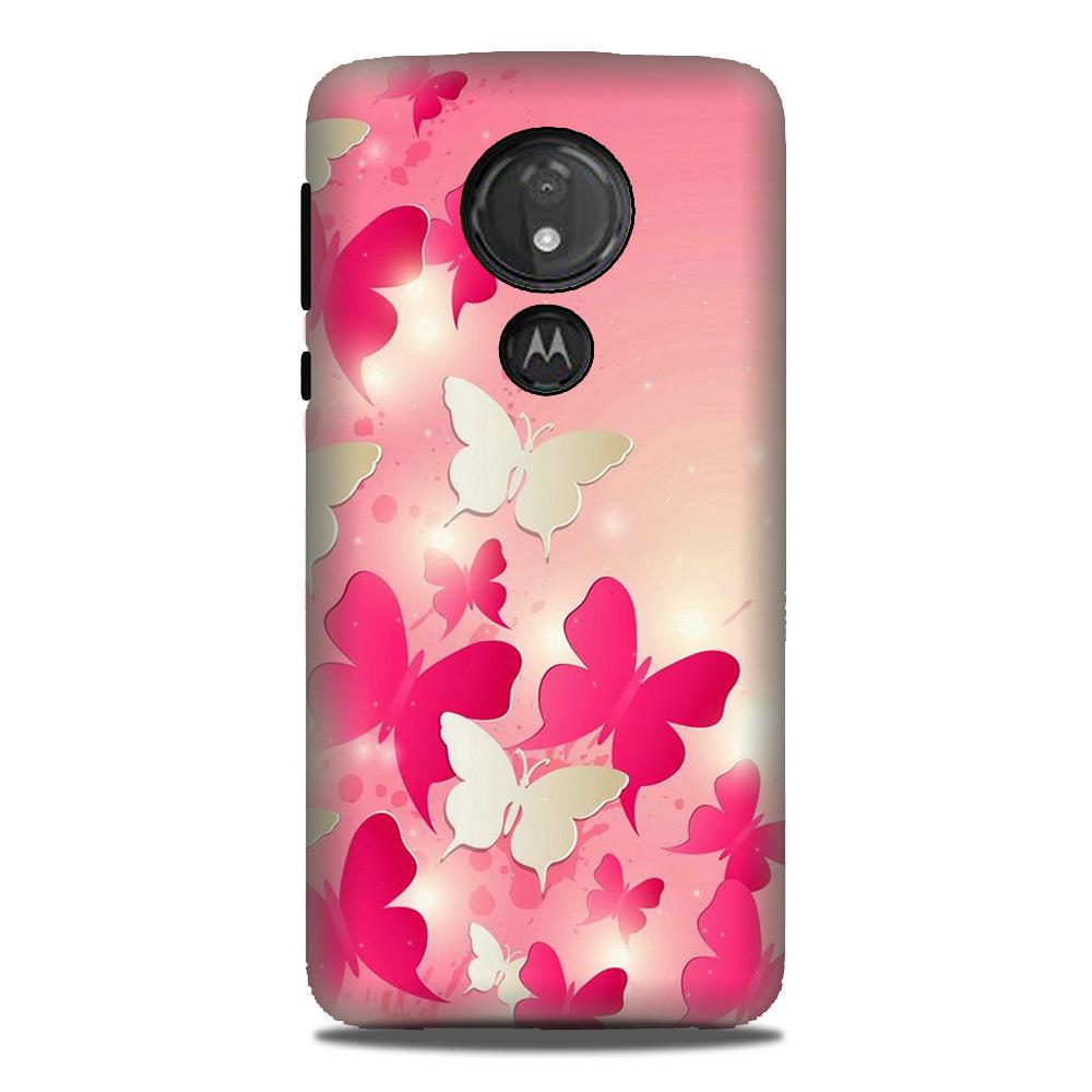 White Pick Butterflies Mobile Back Case for G7power (Design - 28) White Pick Butterflies Case for G7power