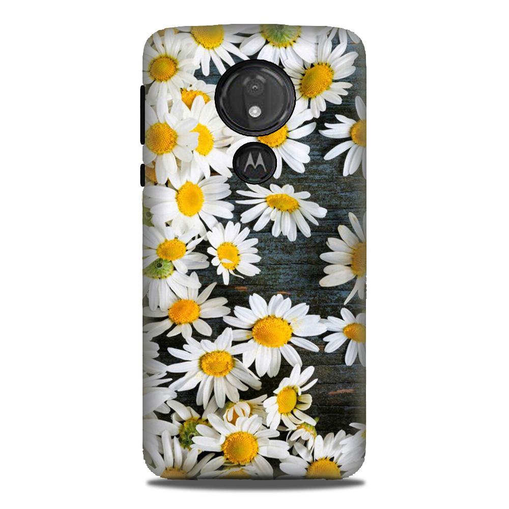 White flowers2 Mobile Back Case for G7power (Design - 62) White flowers2 Case for G7power