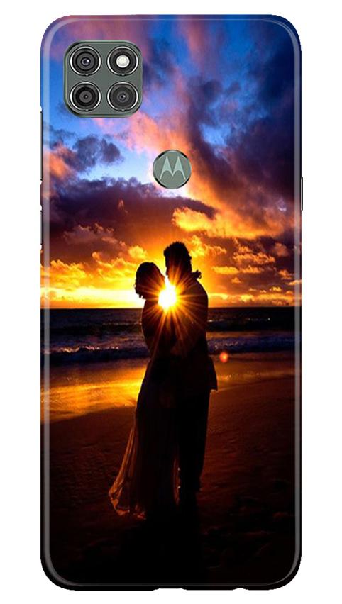 Couple Sea shore Mobile Back Case for Moto G9 Power (Design - 13) Couple Sea shore Case for Moto G9 Power